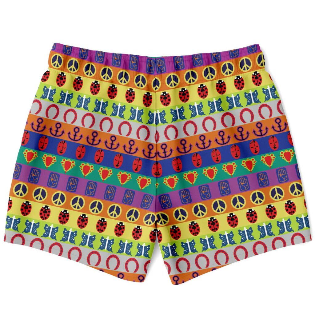 JJBA Color Symbol Pattern Swim Trunk - Image 2