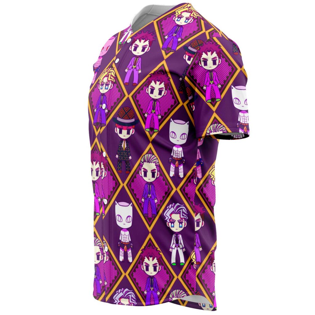 JoJo’s Bizarre Adventure Chibli 3D Baseball Jersey - Image 3