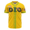 Dio JBA AOP Baseball Jersey FRONT Mockup - JoJo's Bizarre Adventure UK Store