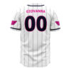 Giorno Giovanna Golden Wind JBA AOP Baseball Jersey BACK Mockup - JoJo's Bizarre Adventure UK Store