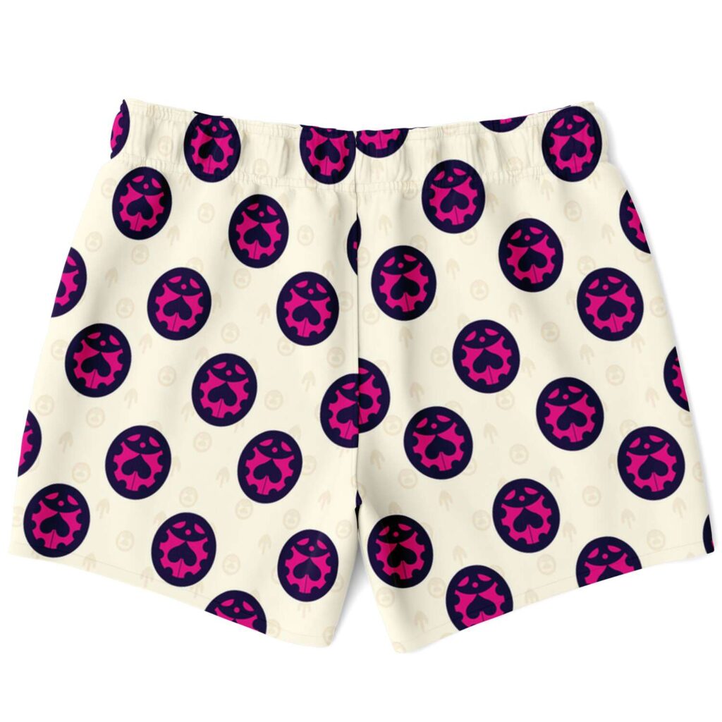 JJBA Giorgio Giovanna Pattern White  Swim Trunk - Image 2