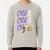 ssrcolightweight sweatshirtmensoatmeal heatherfrontsquare productx1000 bgf8f8f8 - JoJo's Bizarre Adventure UK Store